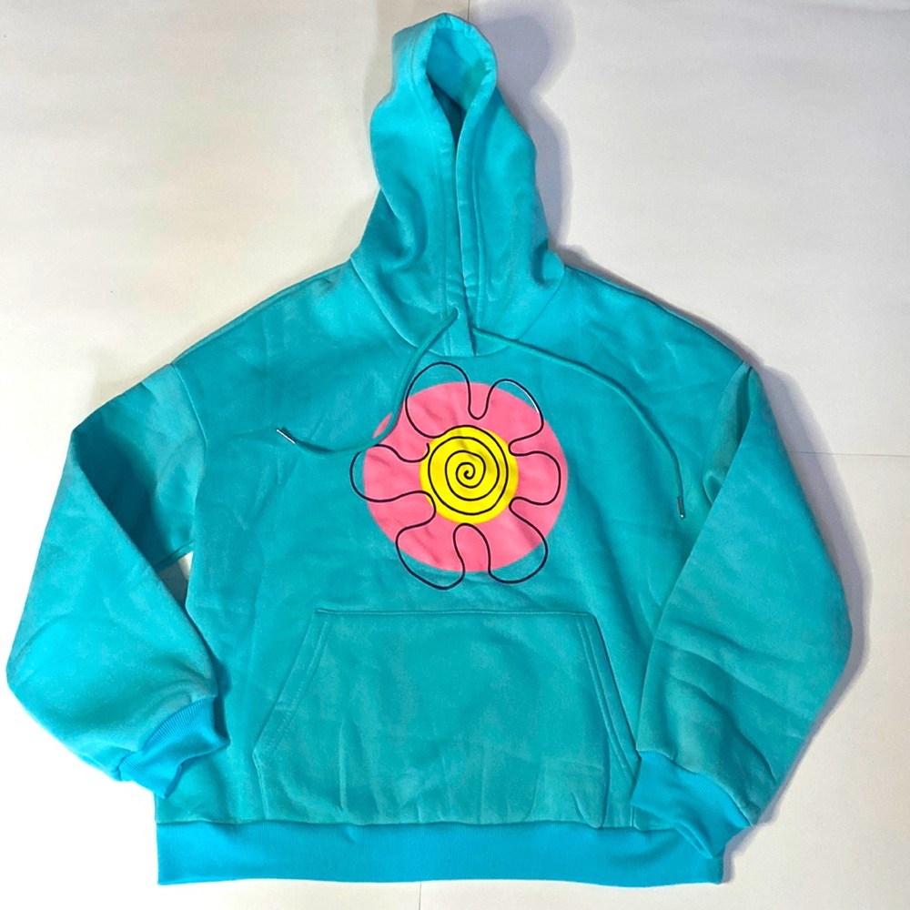 Flower Print Hoodie